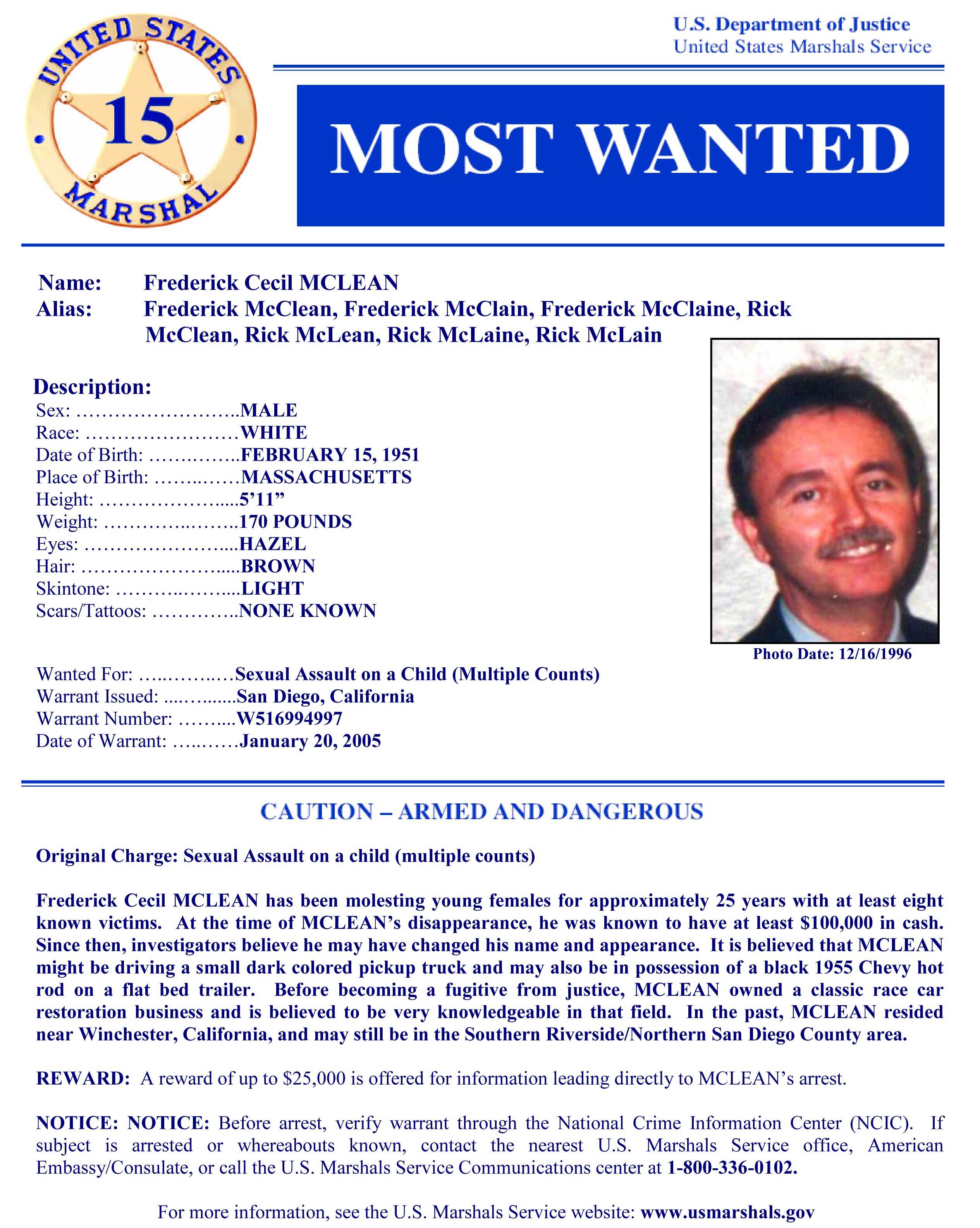 Photos: US Marshals 15 Most Wanted Fugitives