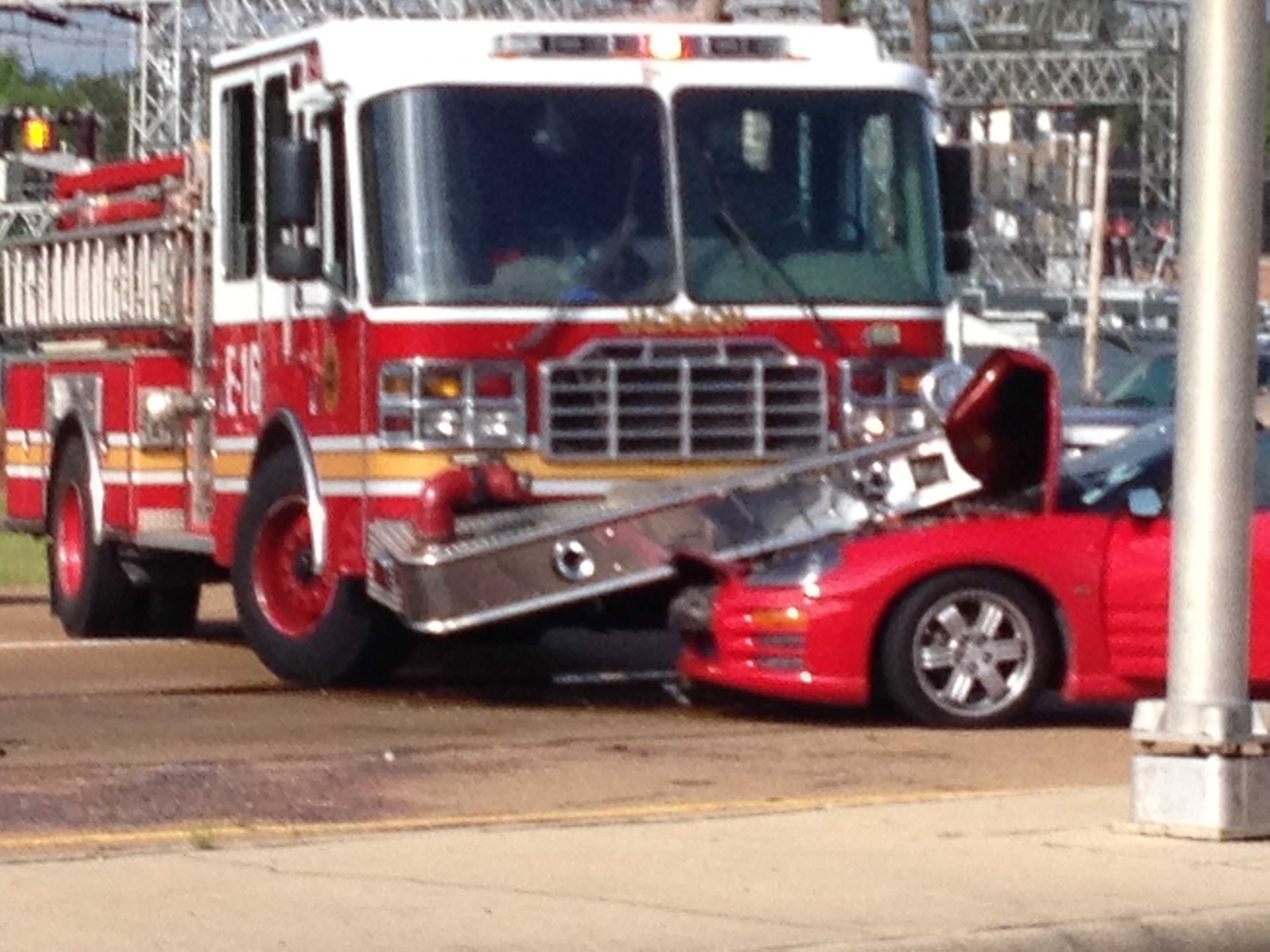 1 Injured In Crash Involving Jackson Fire Truck