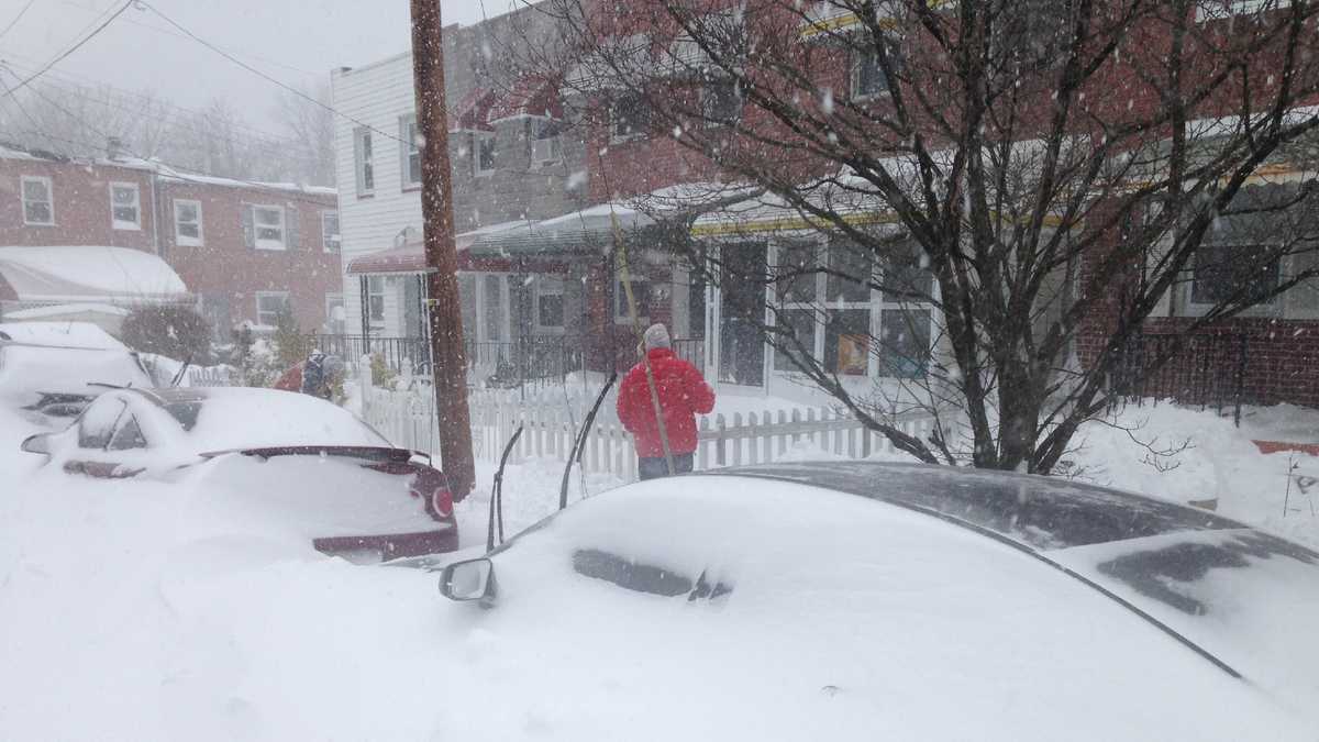 Photos January 2016 snow in Baltimore, Maryland