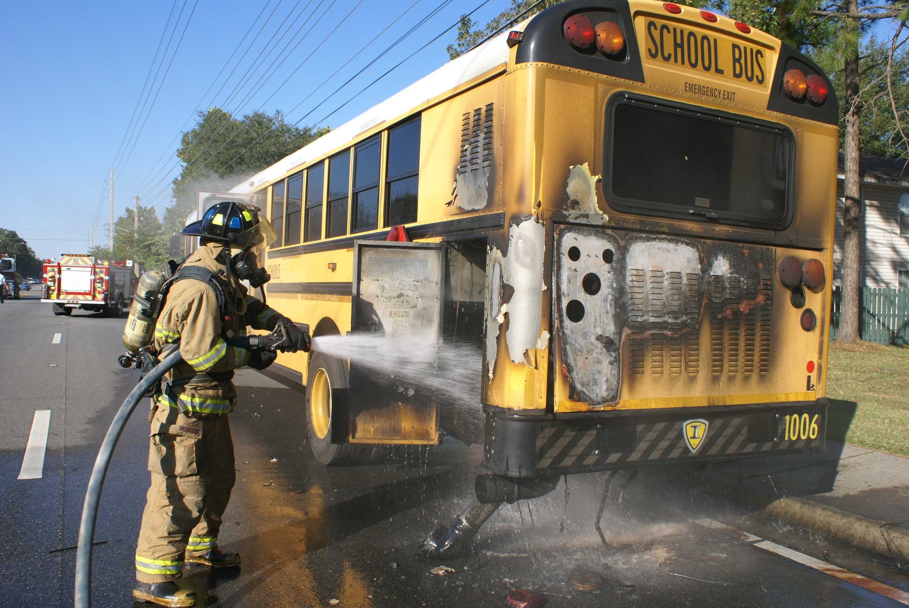 3 Injured After School Bus Catches Fire