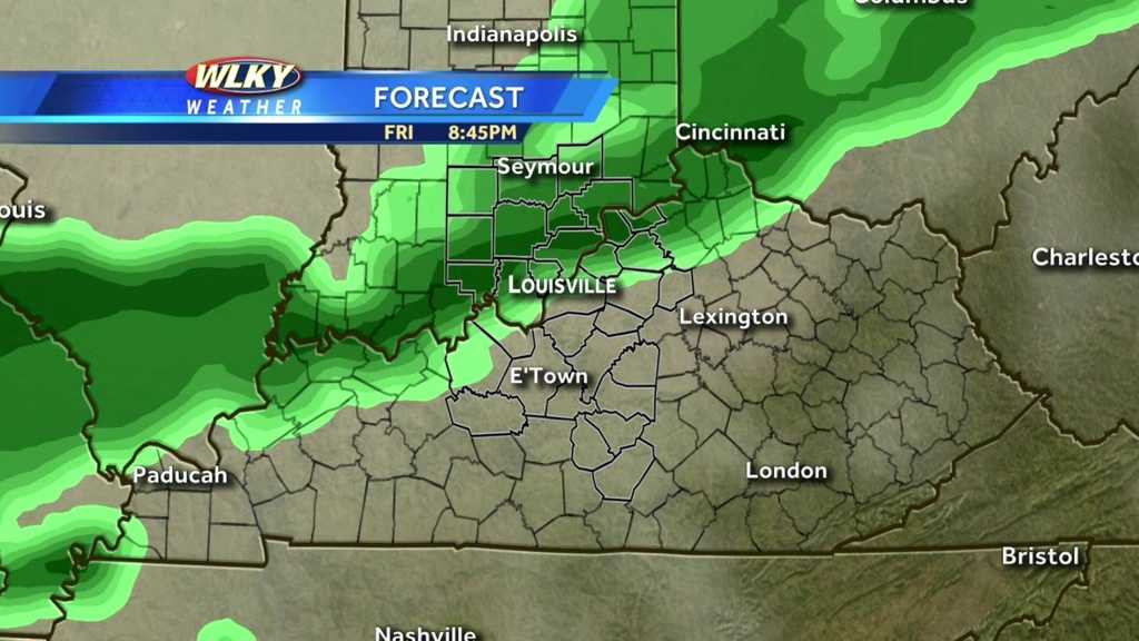 Hour-by-hour: Wet weather moves in for Black Friday, Light Up Louisville