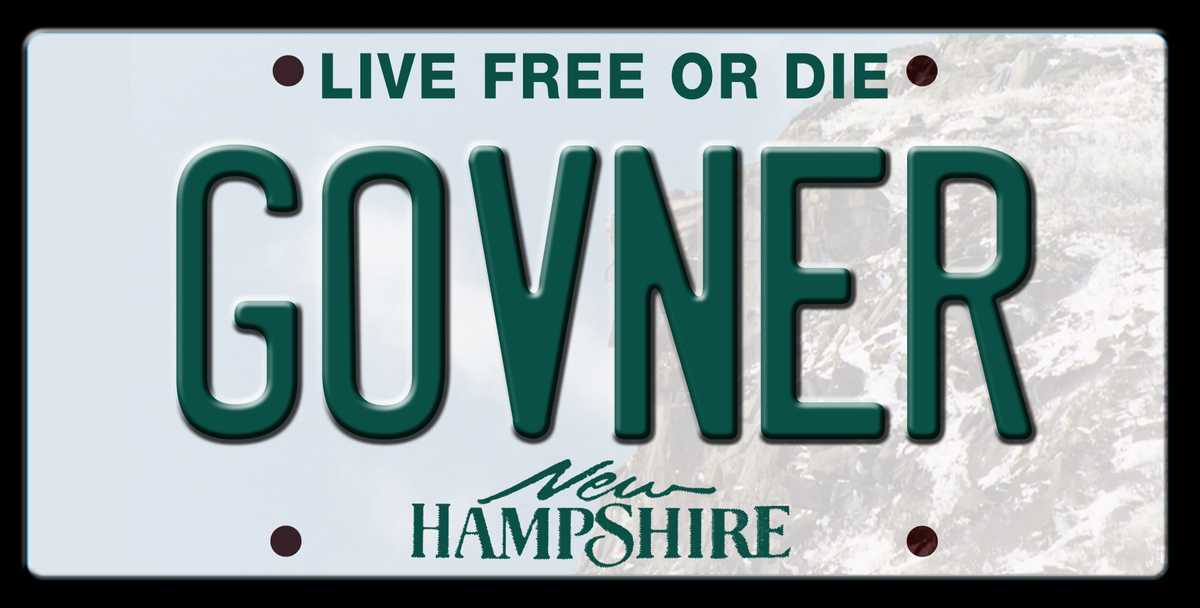 Banned license plates in New Hampshire
