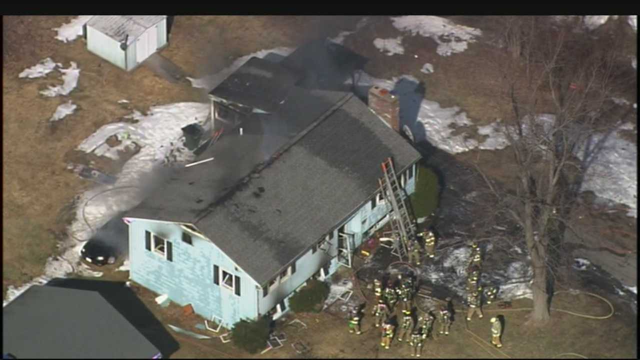 Images: Crews Battle Fire After House Explosion In Manchester