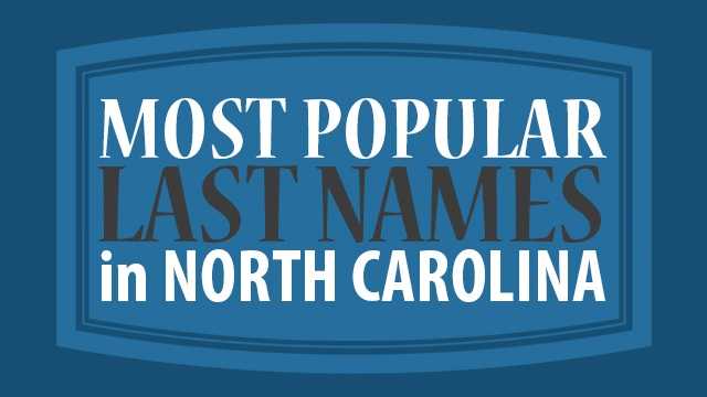 Last Names In North Carolina