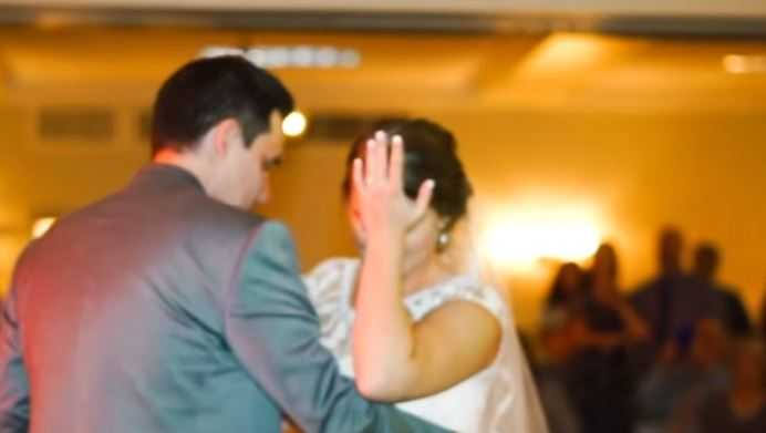 Bride surprised with late-father’s voice as part of emotional father-daughter dance