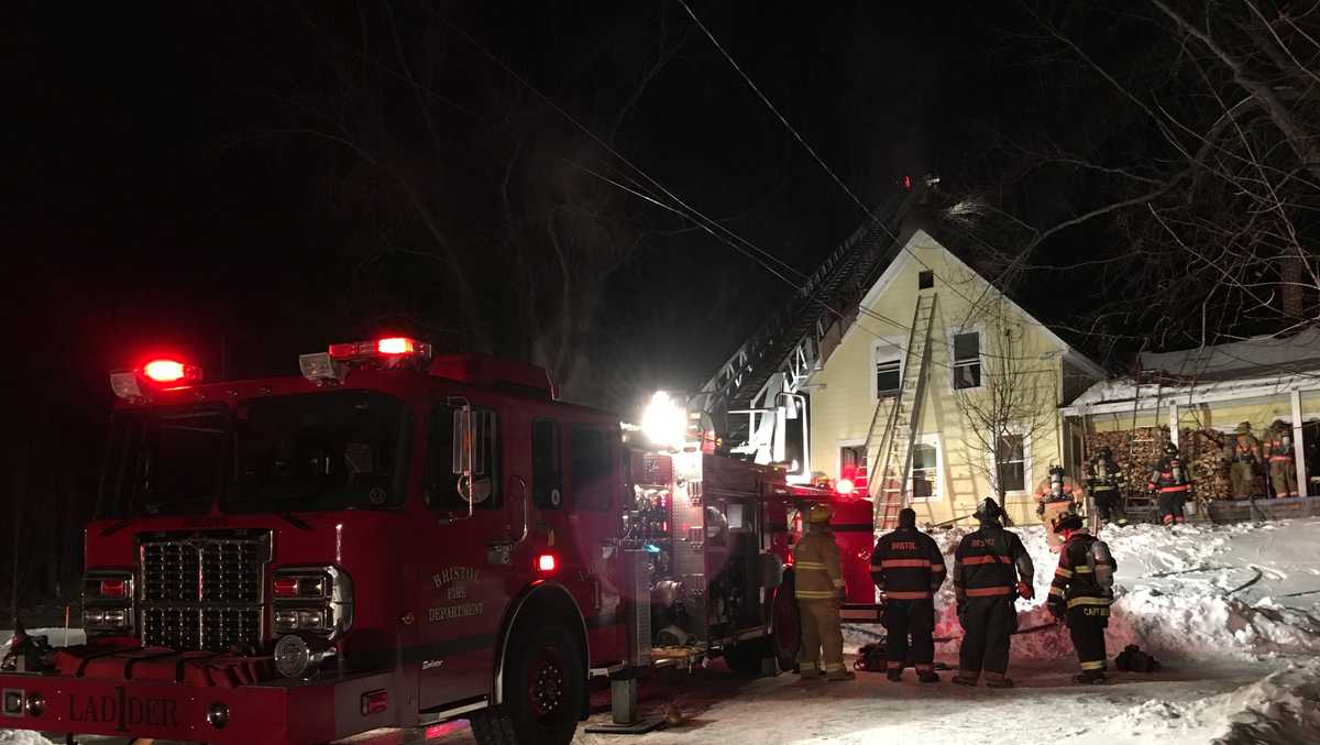 Firefighters from multiple towns battle house fire in Bristol