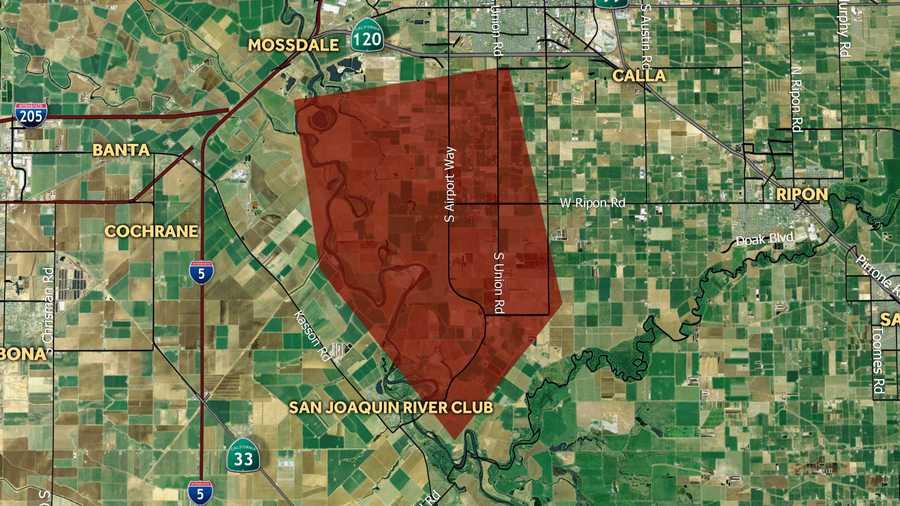 Evacuations ordered due to levee breach south of Manteca
