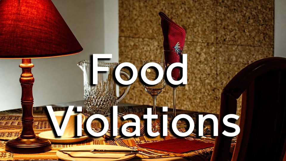 Franklin County food violations