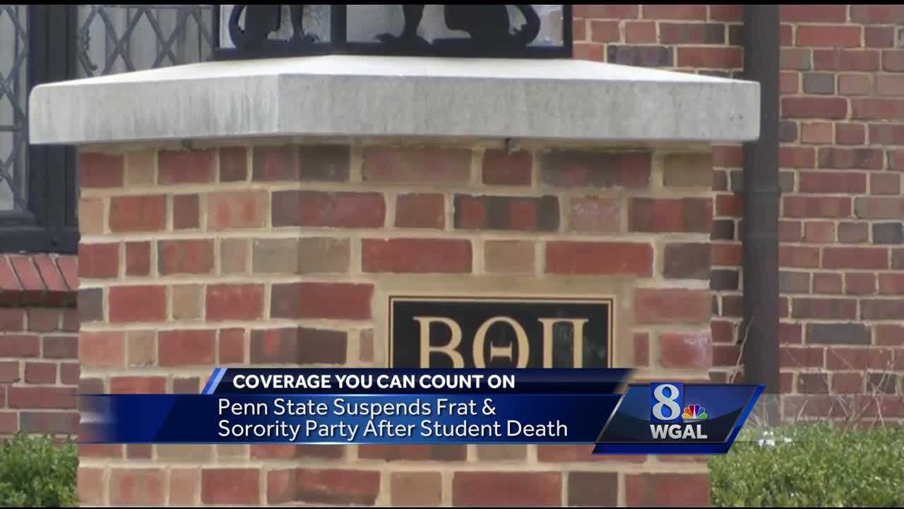 Penn State bans alcohol at fraternity parties after student death