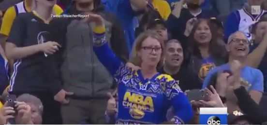 Woman's dance moves at Warriors' game going viral - KMBC Kansas City