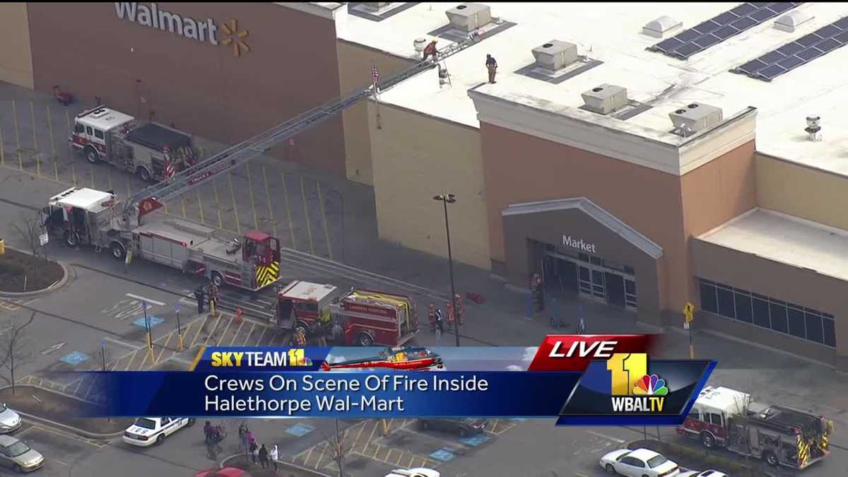 Small fires set inside Walmart store in Halethrope