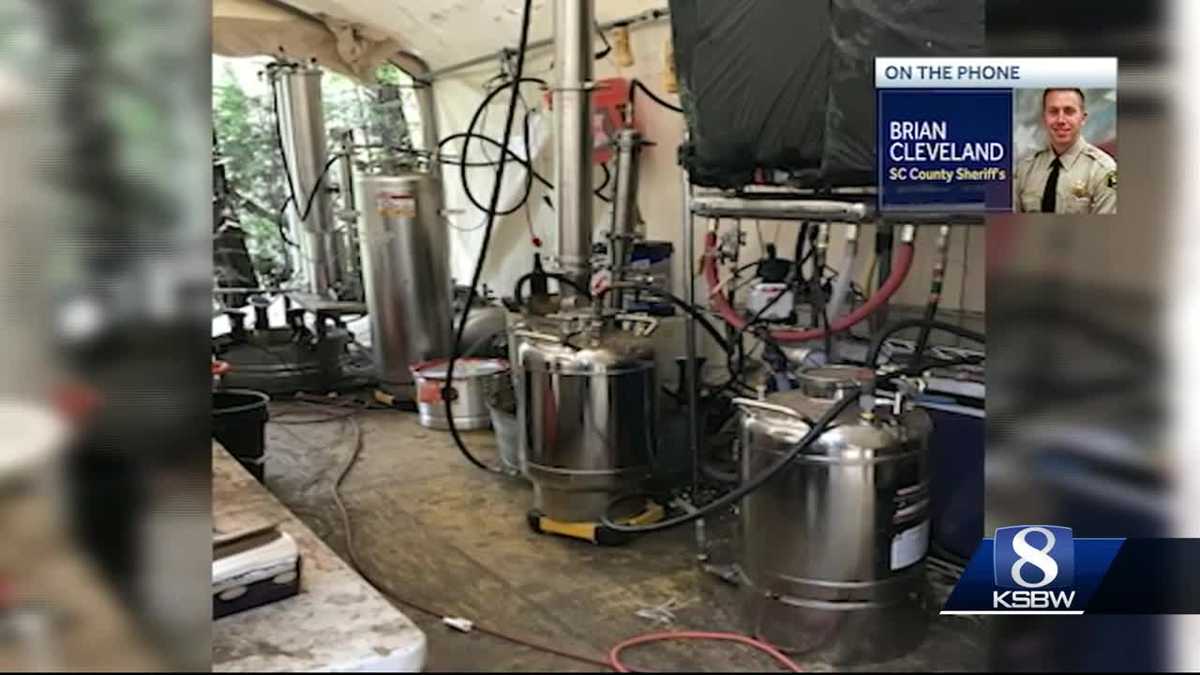 Large Butane Honey Oil lab found in Aptos