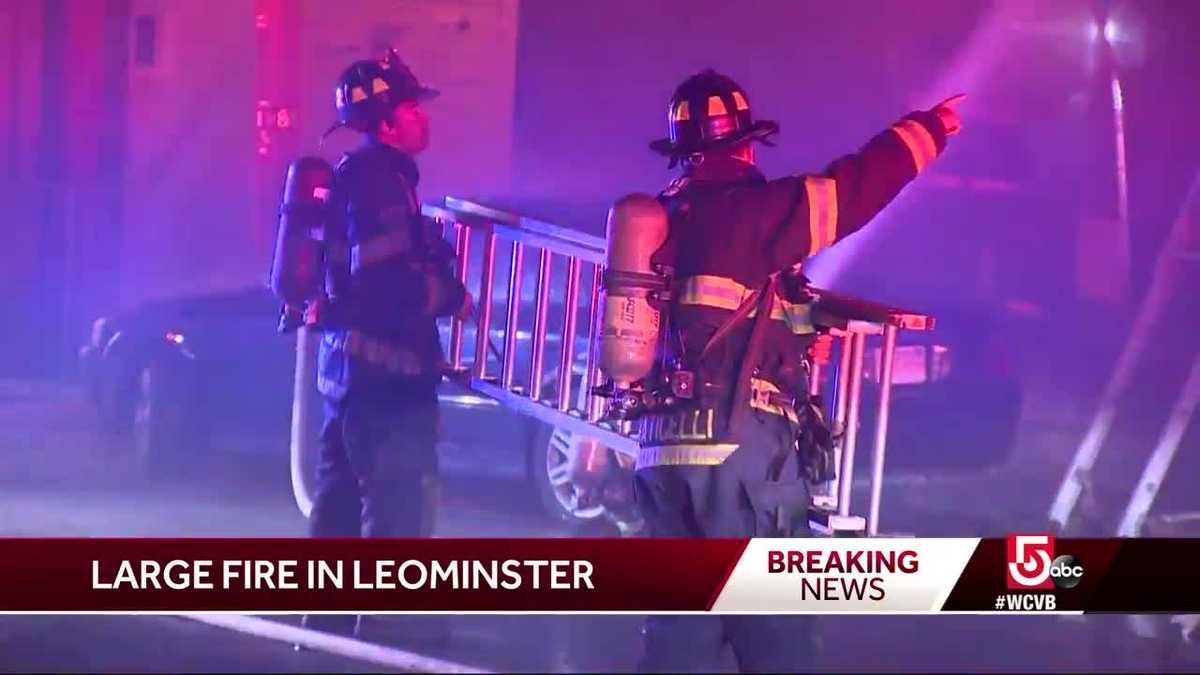 Firefighters battle Leominster fire