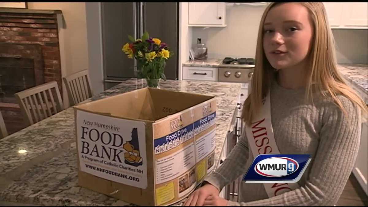 Teen organizes food drive - WMUR Manchester