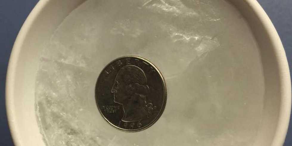 Why you should always put a quarter on a frozen cup of water before storms