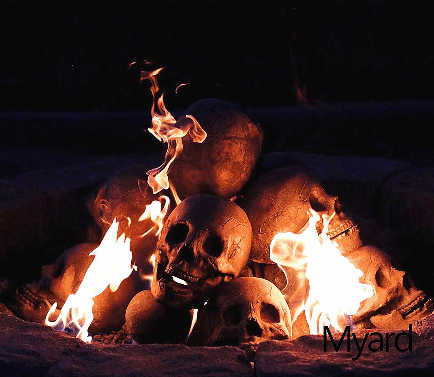 Skull-Shaped logs are here to make your fireplace extra eerie this Halloween