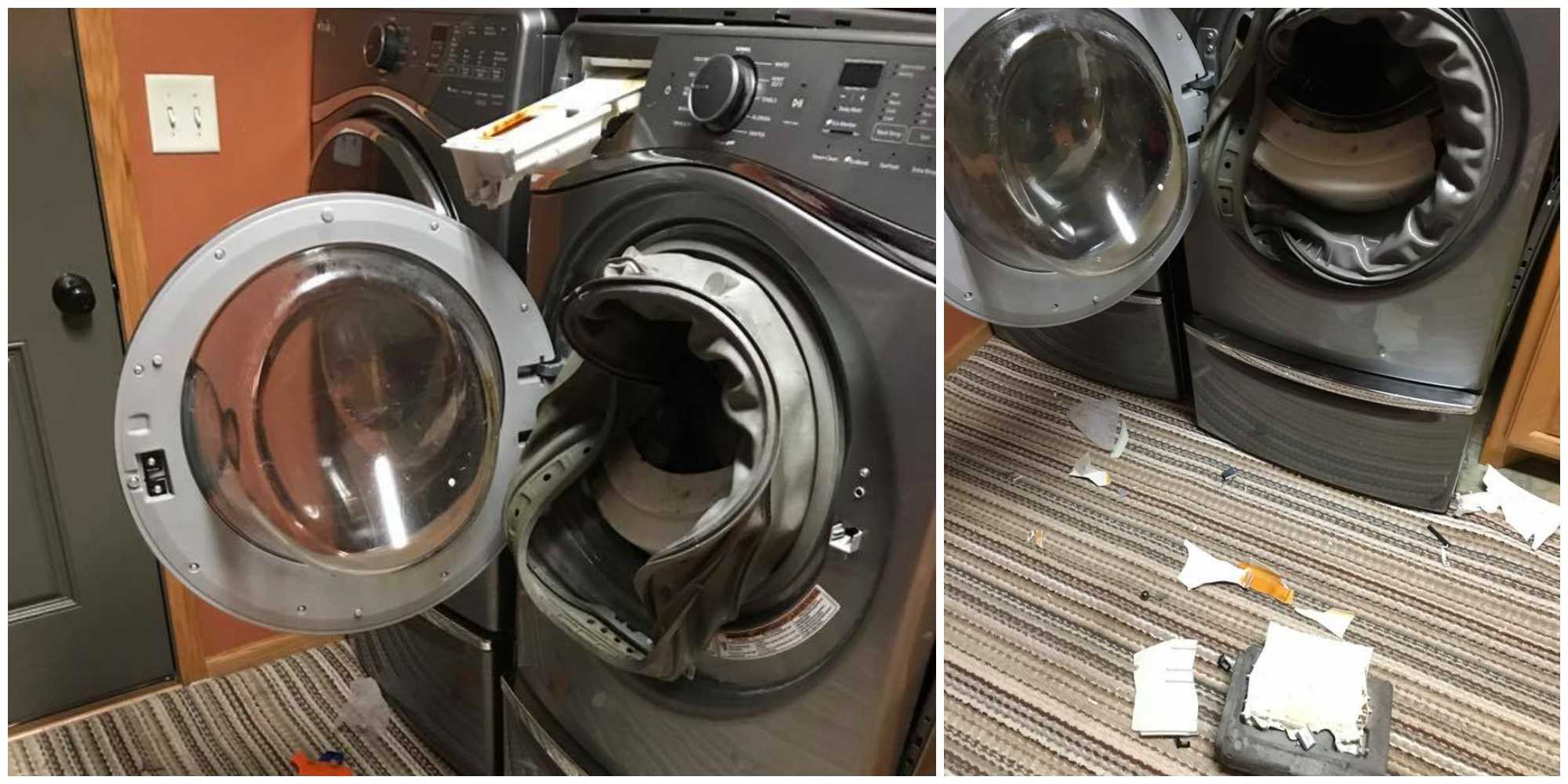 An exploding Whirlpool washer knocked out a mom of five