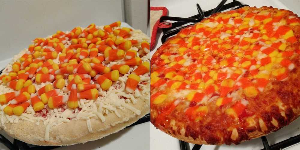 Someone made a candy corn pizza and the Internet is unhappy