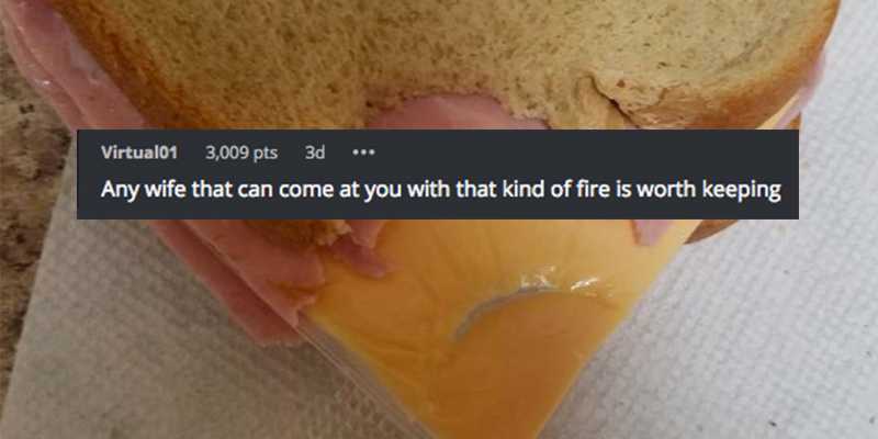 Wife gets hilarious revenge on husband who called her a 'sandwich maker'