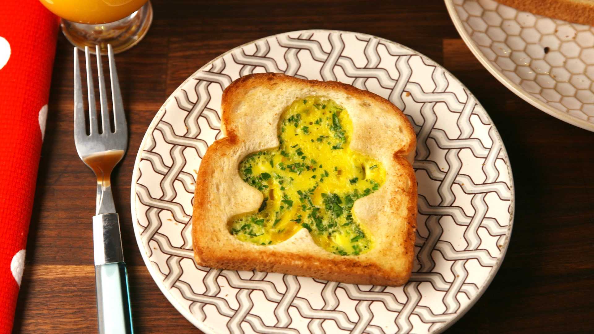 Try this delicious egg in a hole hack on Christmas