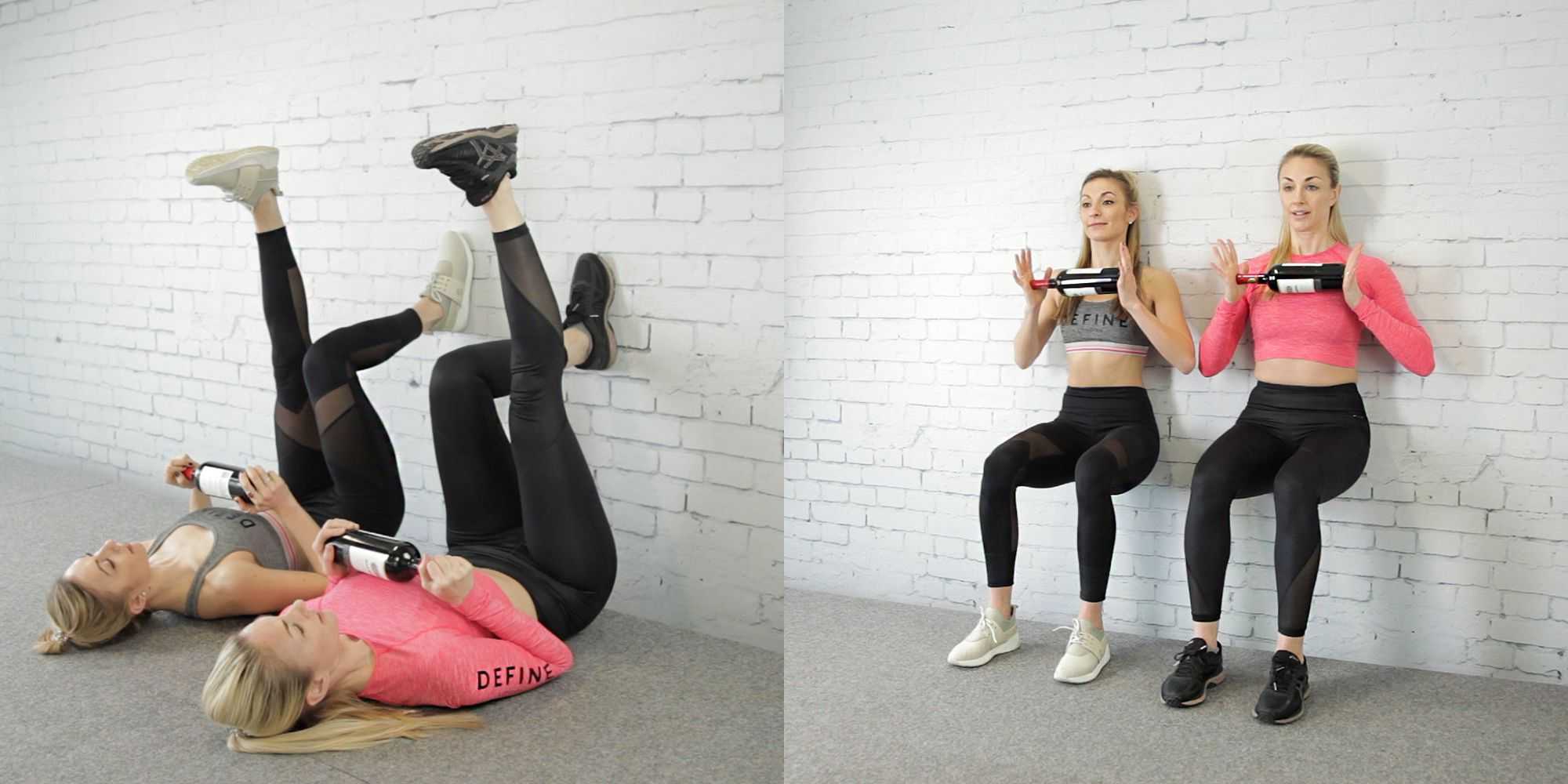 11 workouts using wine bottles instead of weights