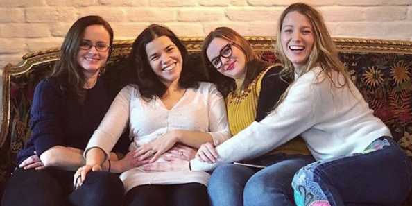 'Sisterhood of the Traveling Pants' co-stars reunite to celebrate pregnant America Ferrera