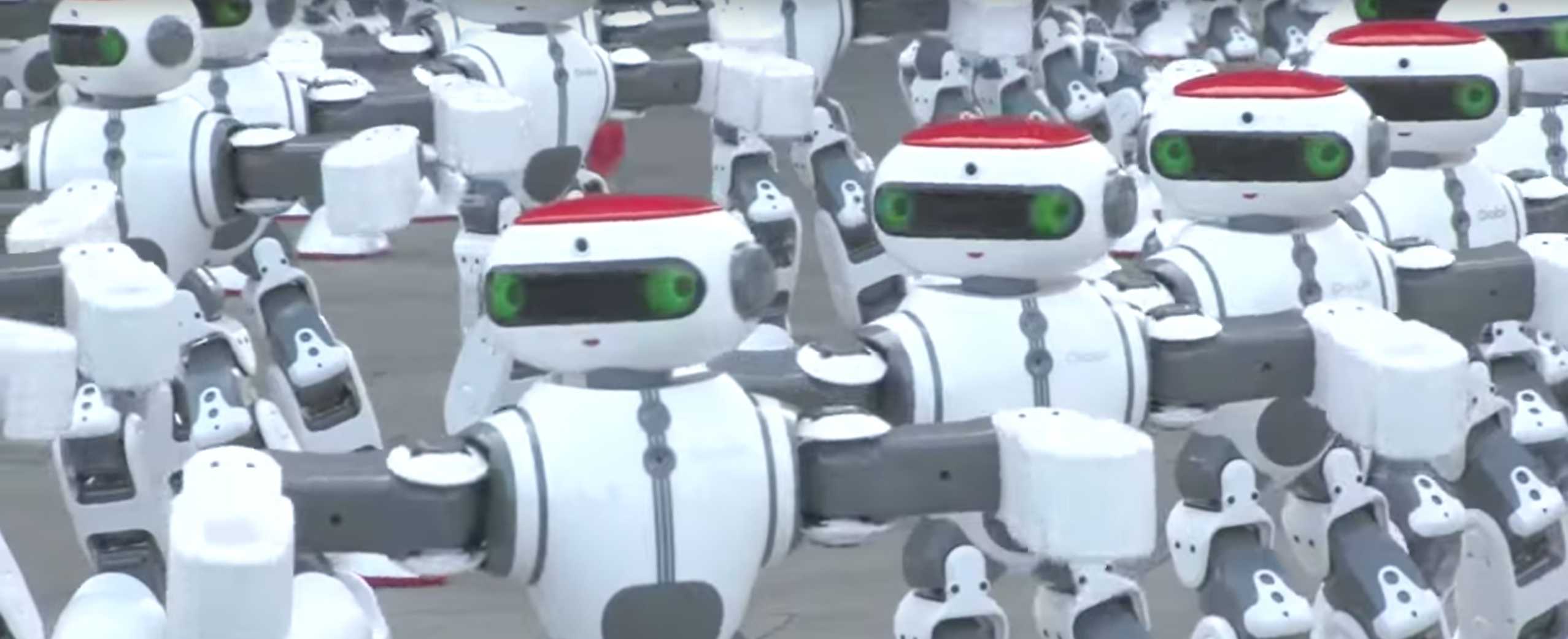 These 1,069 dancing robots just broke a Guinness World Record