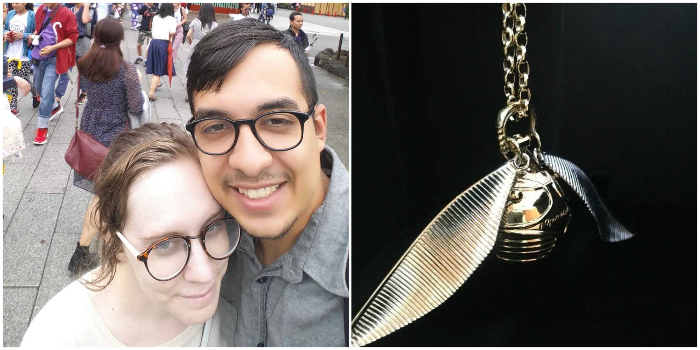 She found a 'Keeper': Harry Potter fan receives ultimate golden snitch proposal