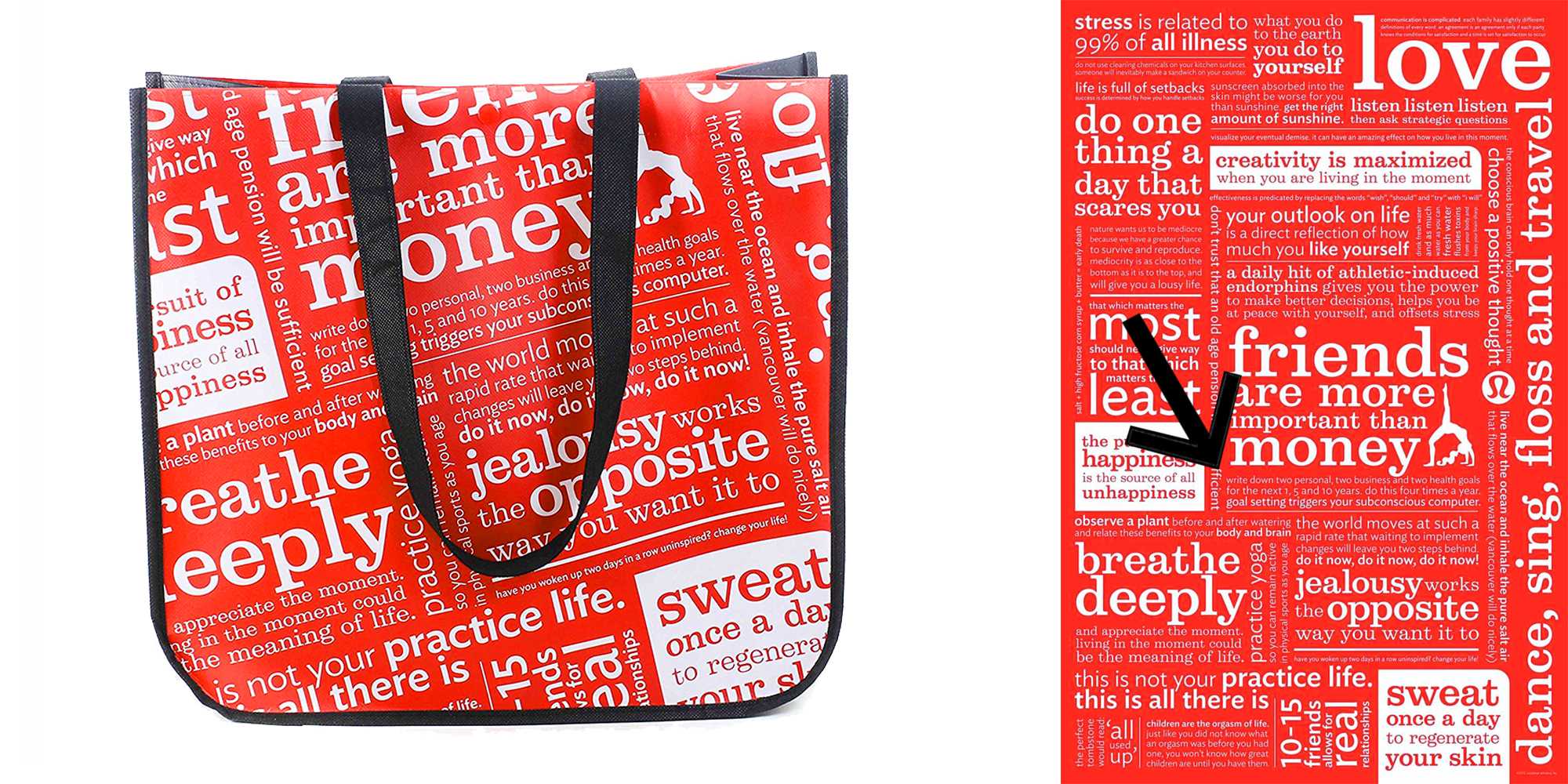 People are fuming over one of the messages on Lululemon shopping bags