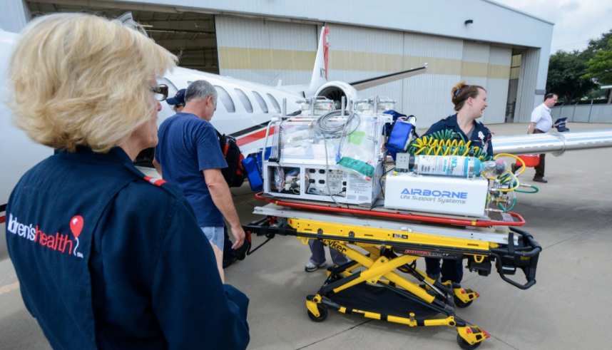 A Texas hospital transported 10 critically ill babies out of Hurricane Harvey's path