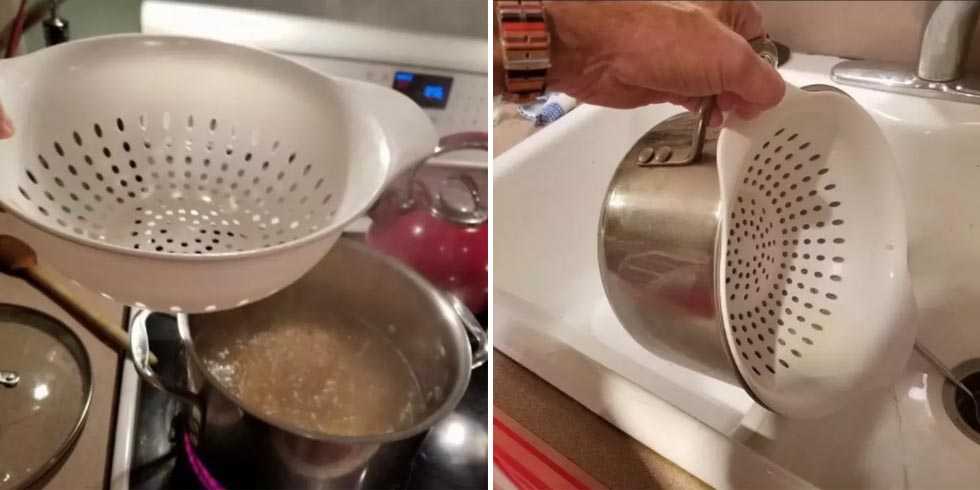This pasta-straining technique is blowing people's minds