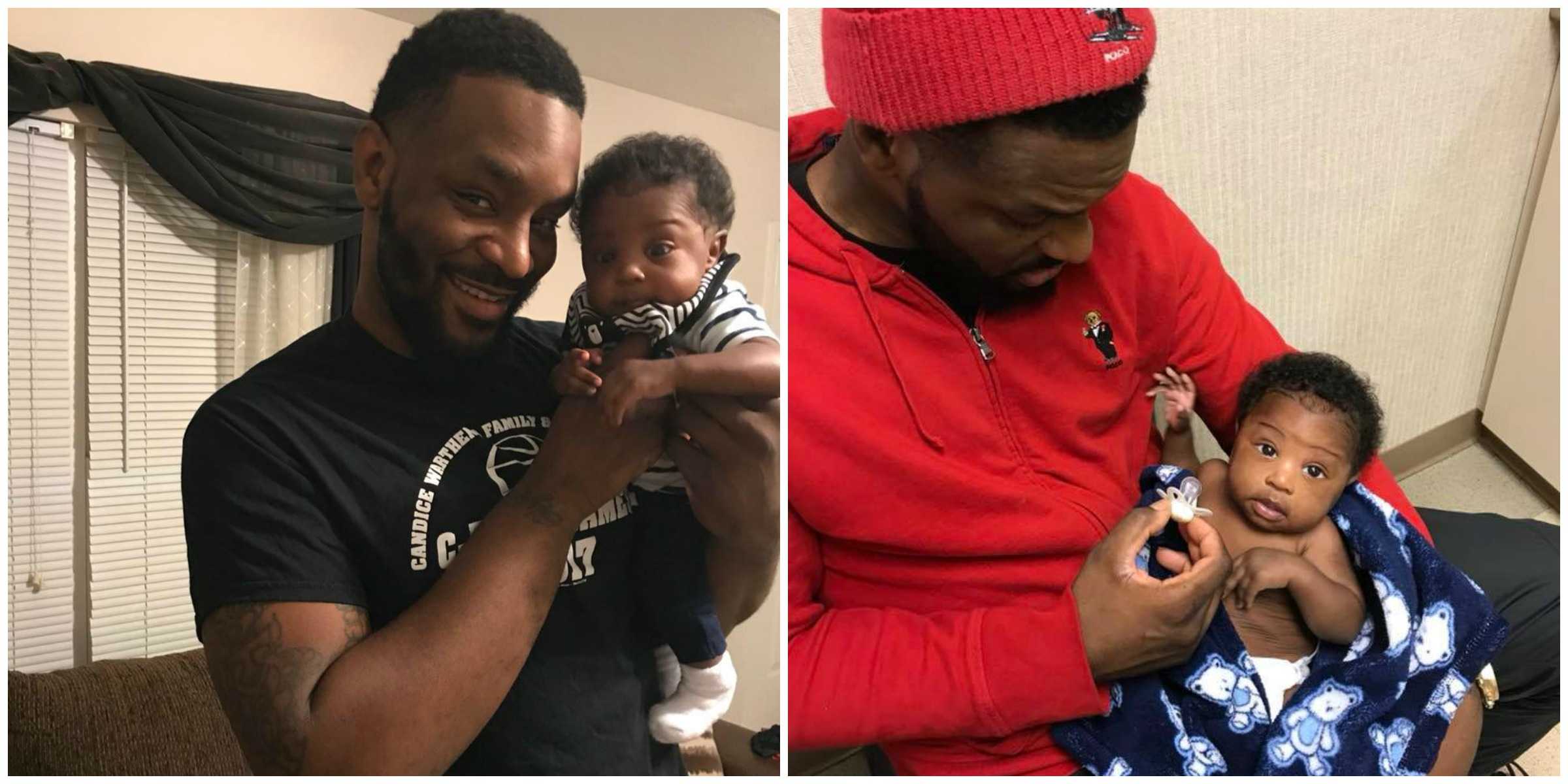 This video of a father feeling his baby's pain while he gets shots is adorable.