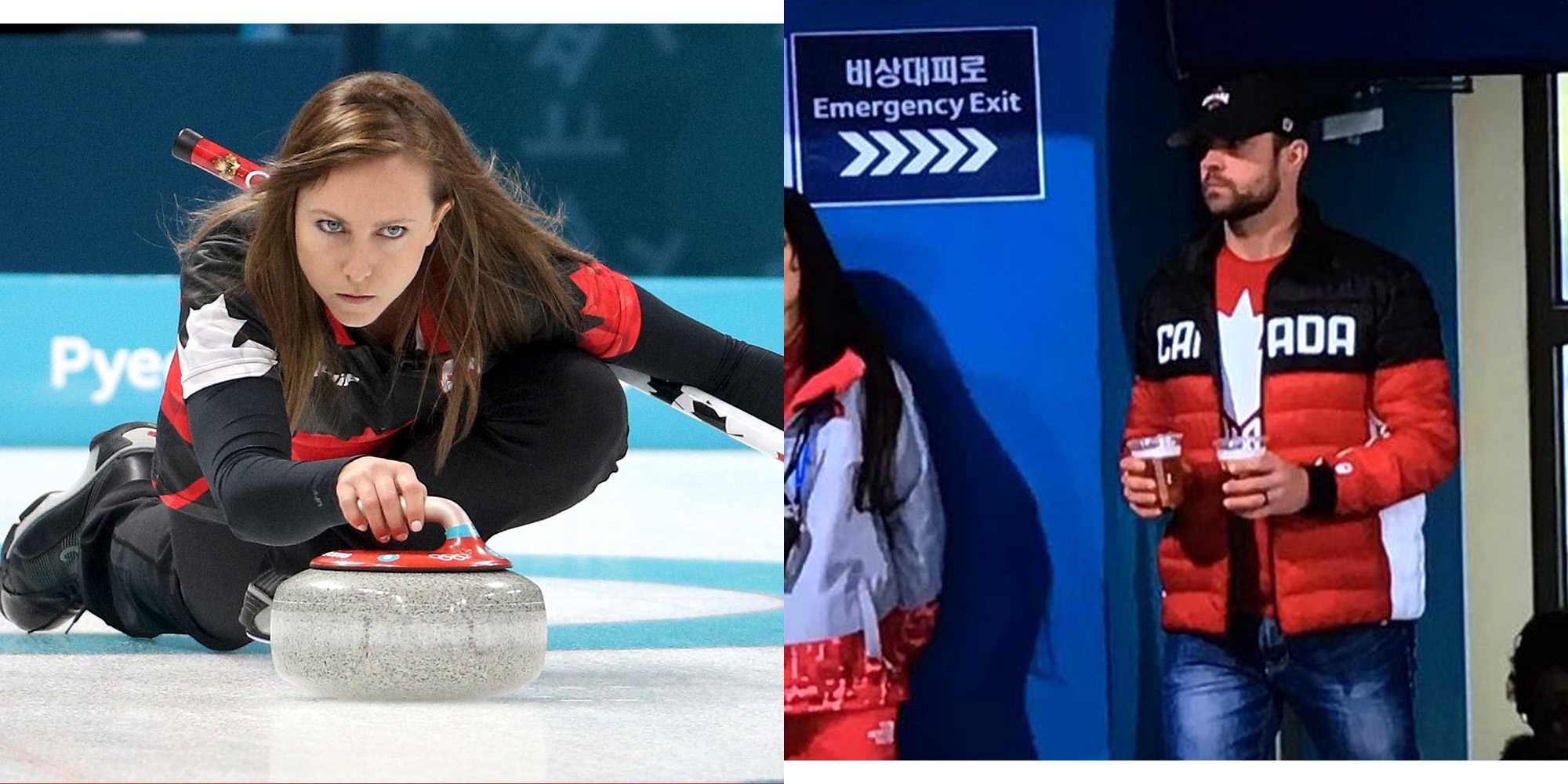 Nervous Olympic husband drank beers through his wife's 9 A.M. curling match