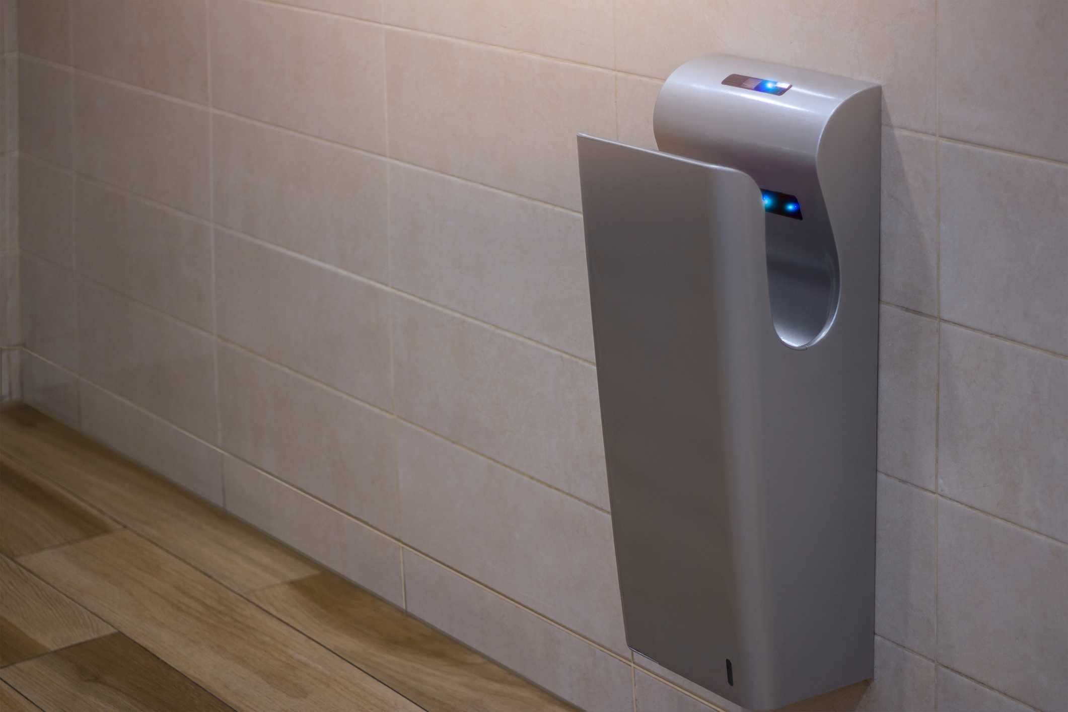 This picture will make you never want to use a 'hygienic' hand dryer again