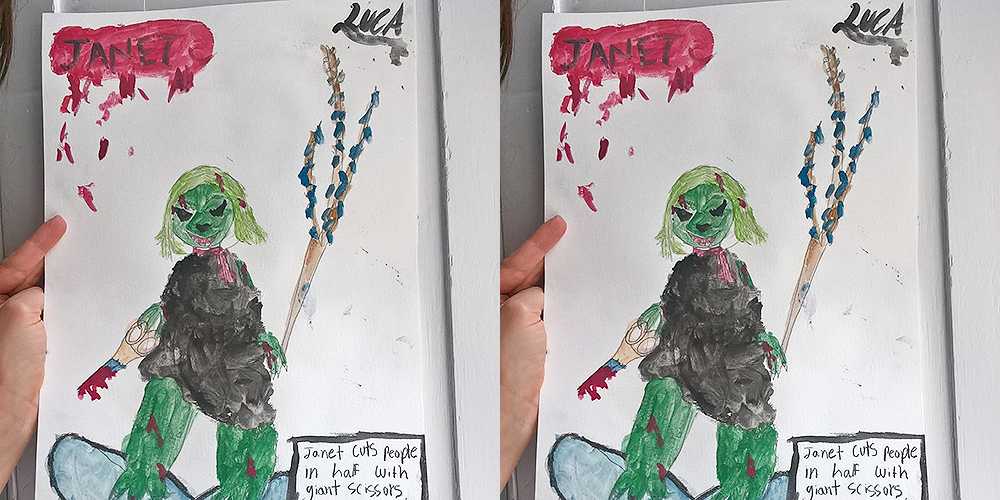 This little girl drew the superhero we all need and deserve