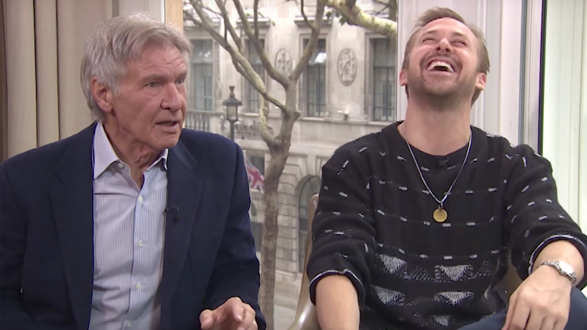 Try and watch this Harrison Ford and Ryan Gosling interview without cracking up