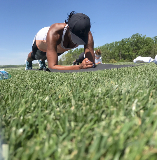 See photos from one of Michelle Obama's famous Bootcamp Workouts