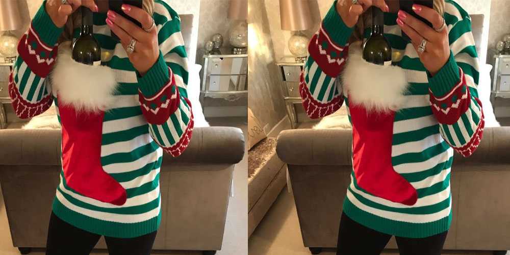 This wine pocket Christmas sweater will get you through the festive season