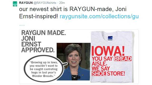 Sen. Joni Ernst's bread bag story inspires T-shirts and more
