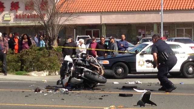 Photos: Vehicle, CHP officer crash in south Sacramento