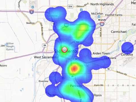 Heat Map Of Sacramento Crime