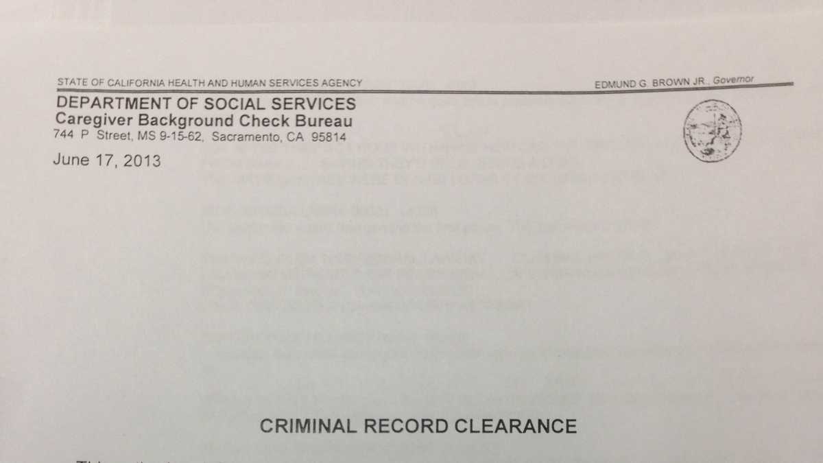 state clears daycare nursing home workers before blank letter background