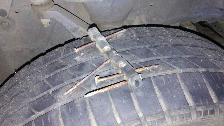 Homemade 'spike strips' concern Rio Linda community