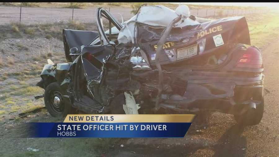 Officer injured in Hobbs crash