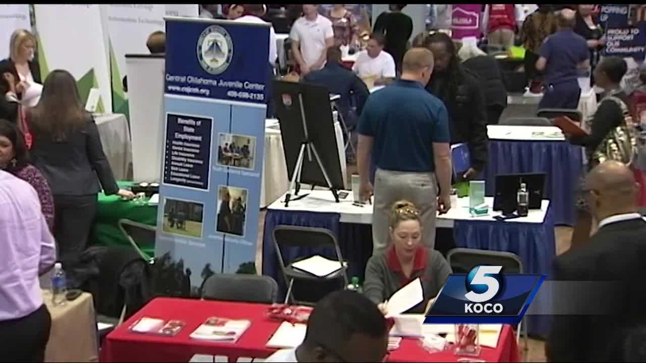 laid off oil and gas workers seek work at okc job fair how does a job fair work