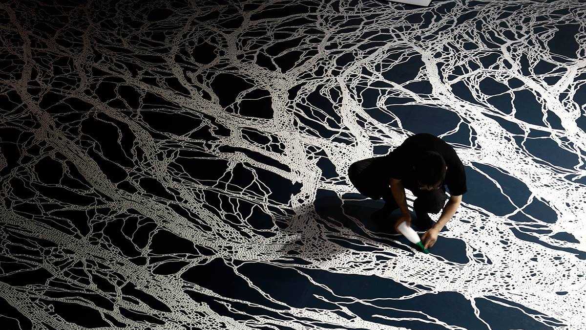Japanese artist creates sea salt installation at Monterey museum