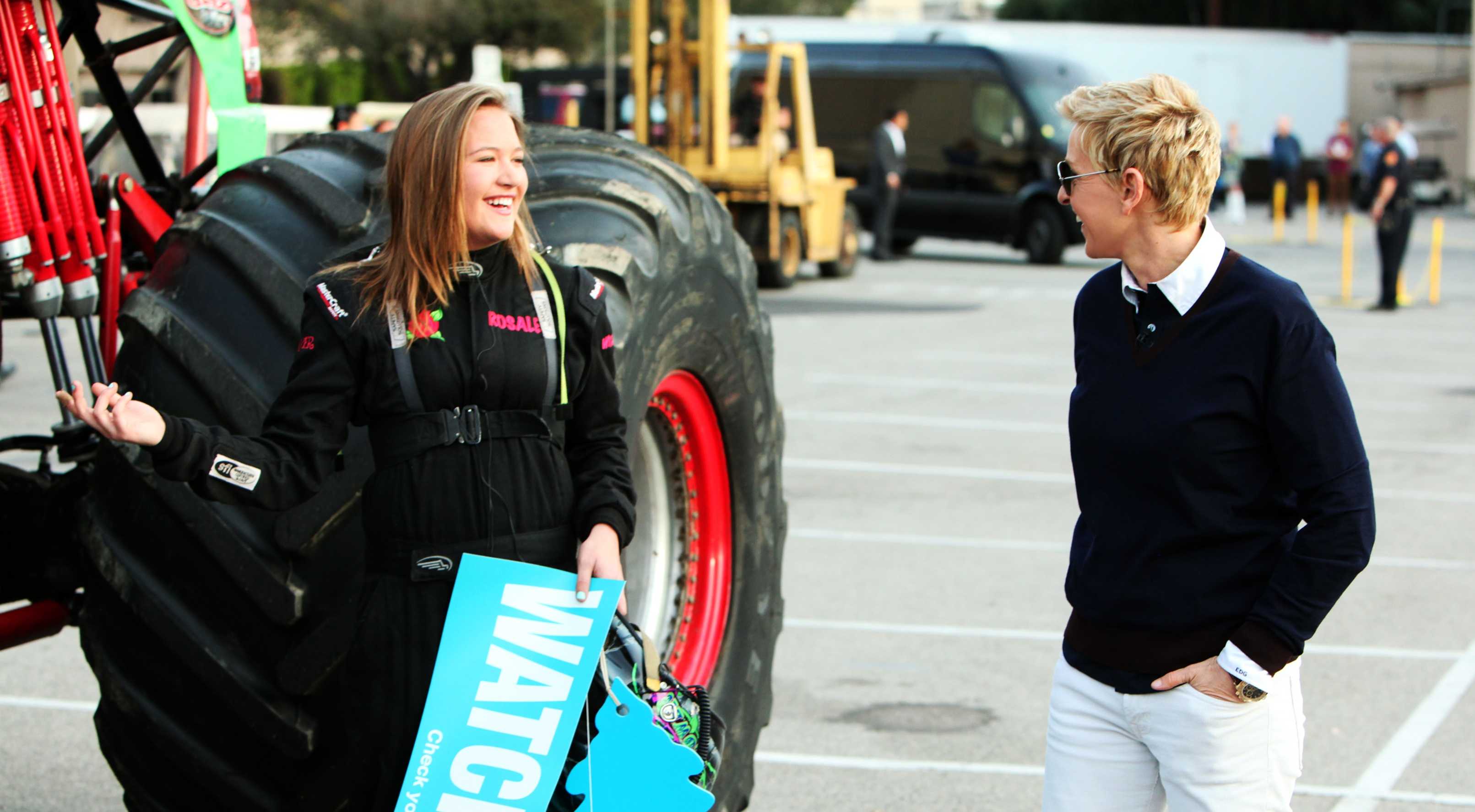 Watsonville Girl Who Drives Monster Trucks Appears On Ellen Watsonville Girl Who Drives Monster Trucks Appears On Ellen