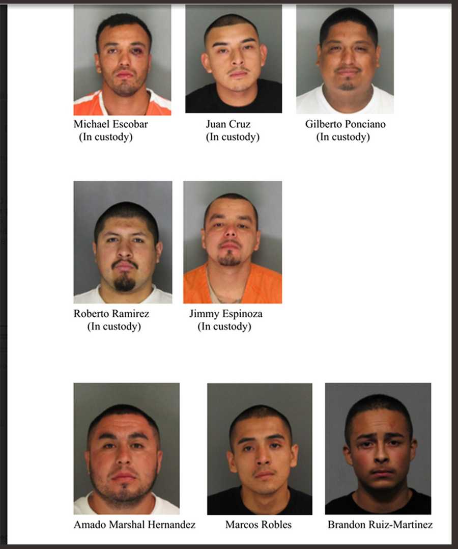 PHOTOS: Girl killed in Watsonville, 8 men charged with murder