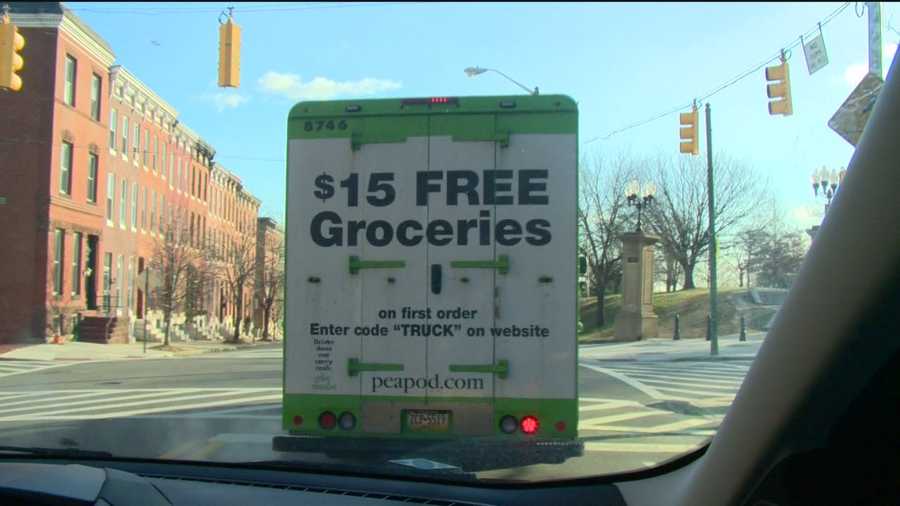 How does Peapod compare to other online grocery services?