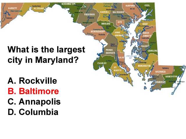 Can you pass this elementary Maryland geography quiz?